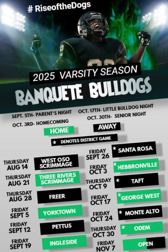 2025 varsity football schedule